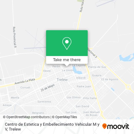 Mapa de Centro de Estetica y Embellecimiento Vehicular M y V