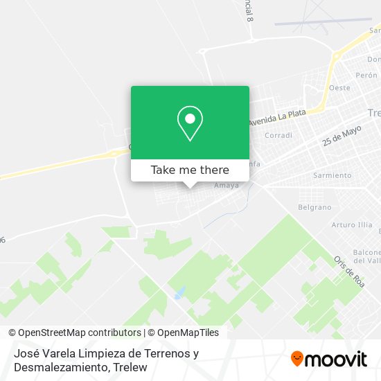 Mapa de José Varela Limpieza de Terrenos y Desmalezamiento