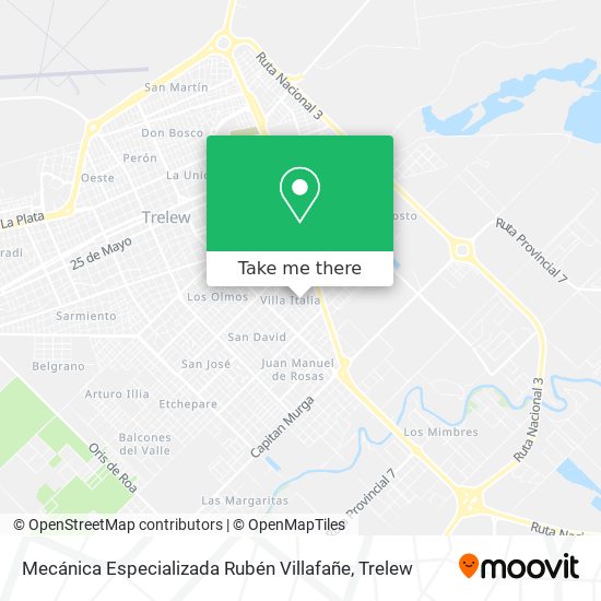 Mecánica Especializada Rubén Villafañe map