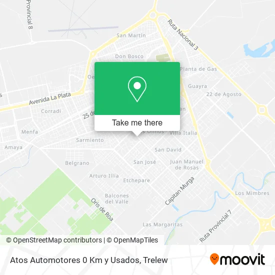 Atos Automotores 0 Km y Usados map