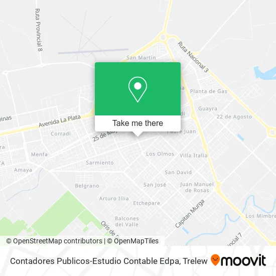 Mapa de Contadores Publicos-Estudio Contable Edpa
