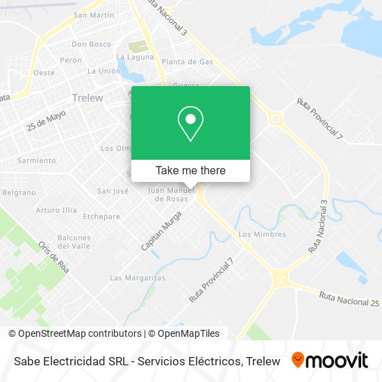 Sabe Electricidad SRL - Servicios Eléctricos map