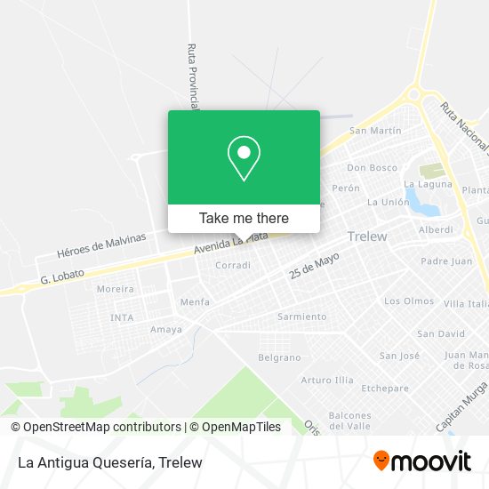 Mapa de La Antigua Quesería