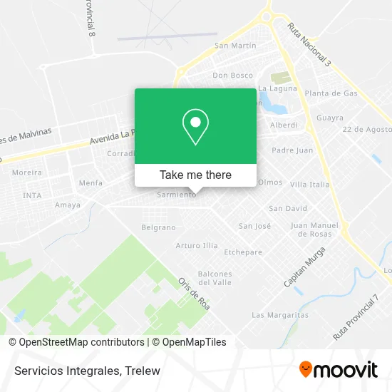 Servicios Integrales map