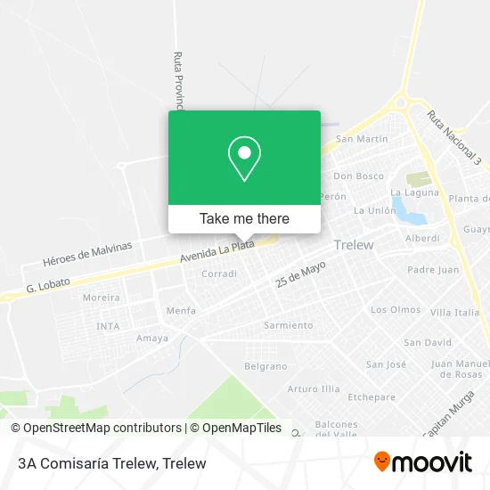 Mapa de 3A Comisaría Trelew
