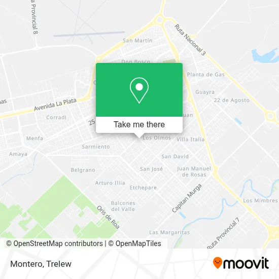 Montero map