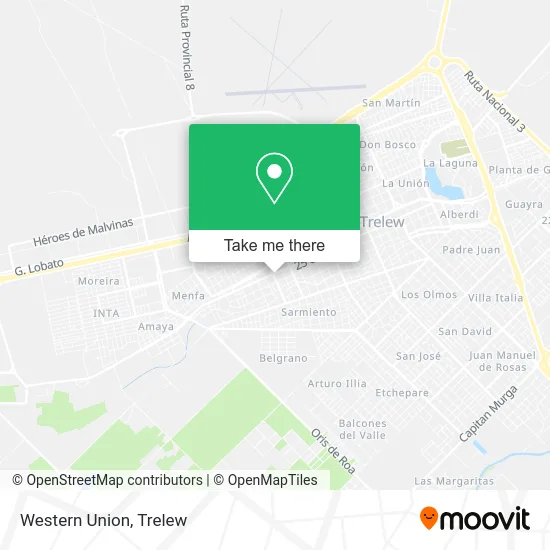 Western Union map