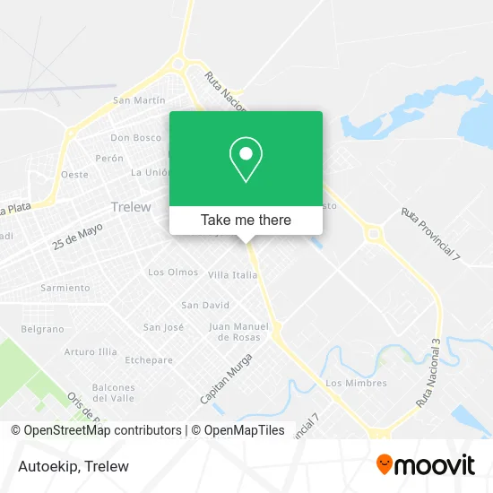 Autoekip map