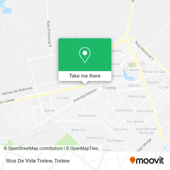 Ríos De Vida Trelew map