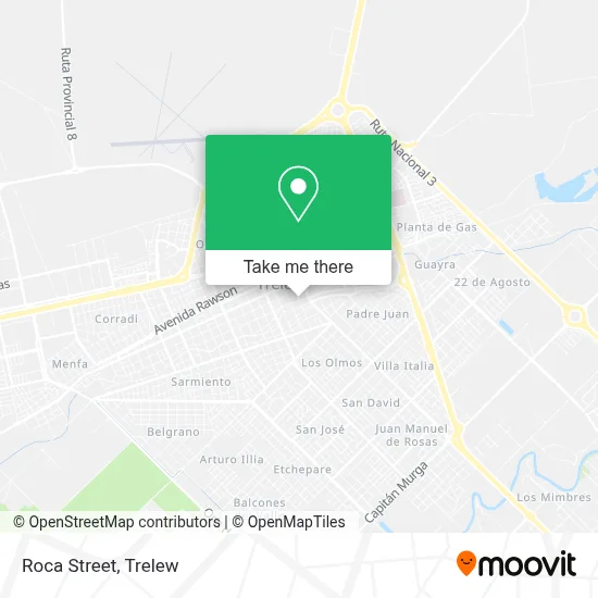 Via Roca map