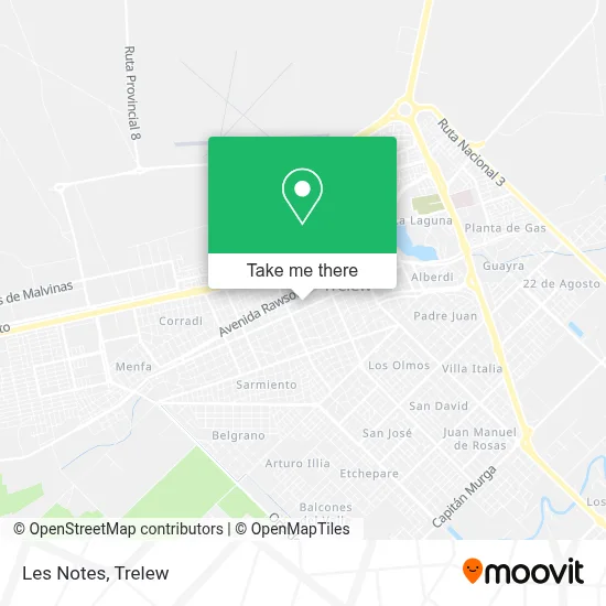 Les Notes map