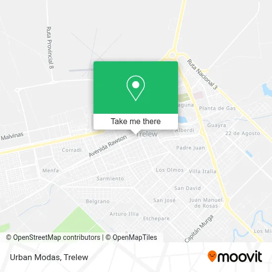 Urban Modas map