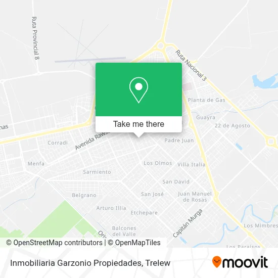 Inmobiliaria Garzonio Propiedades map