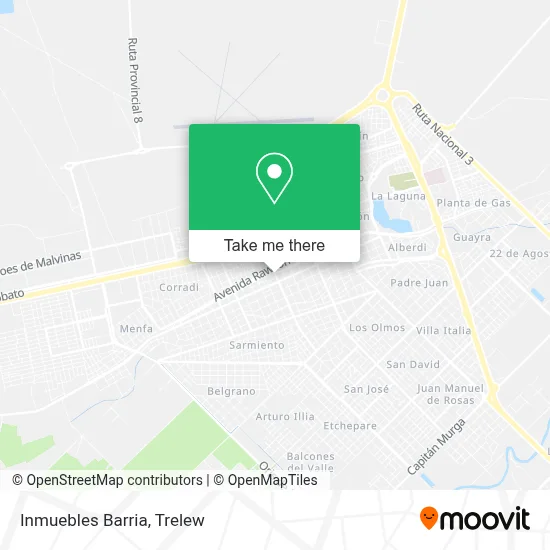 Inmuebles Barria map