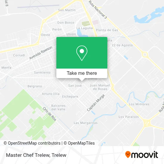 Master Chef Trelew map