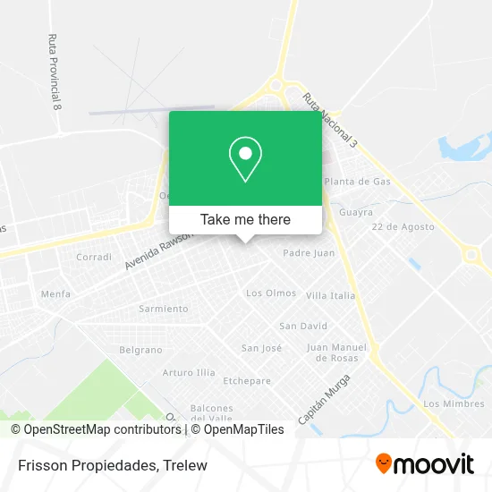 Frisson Propiedades map
