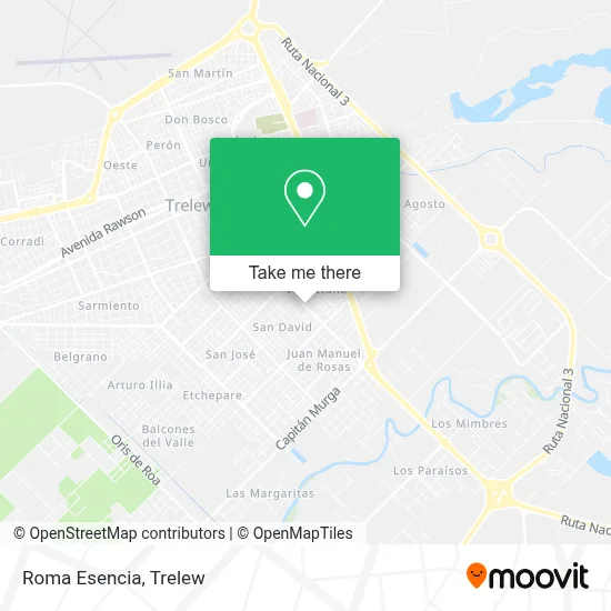 Roma Esencia map