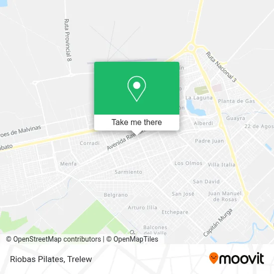Riobas Pilates map