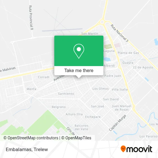 Embalamas map