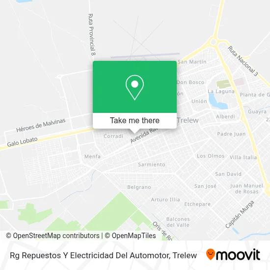 Rg Repuestos Y Electricidad Del Automotor map