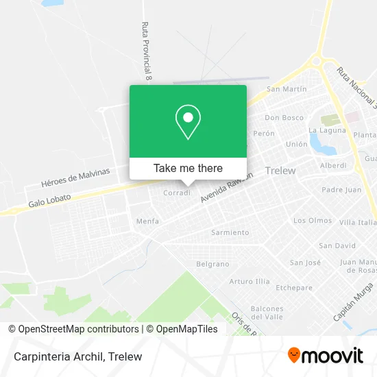 Carpinteria Archil map