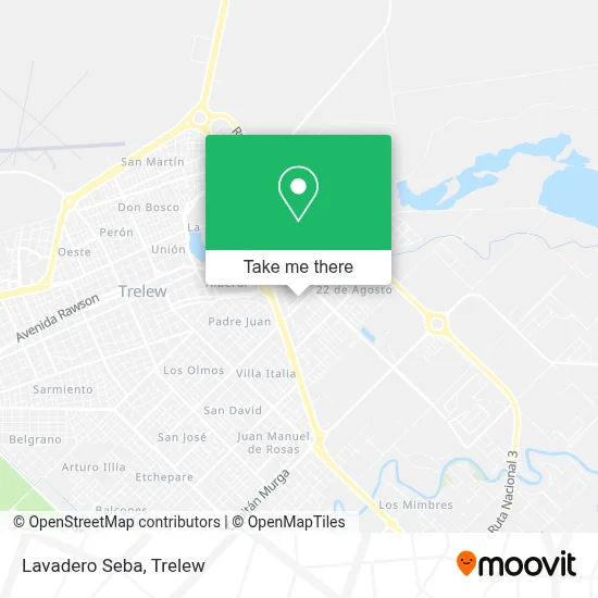 Lavadero Seba map