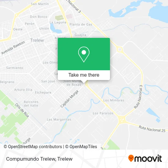Compumundo Trelew map