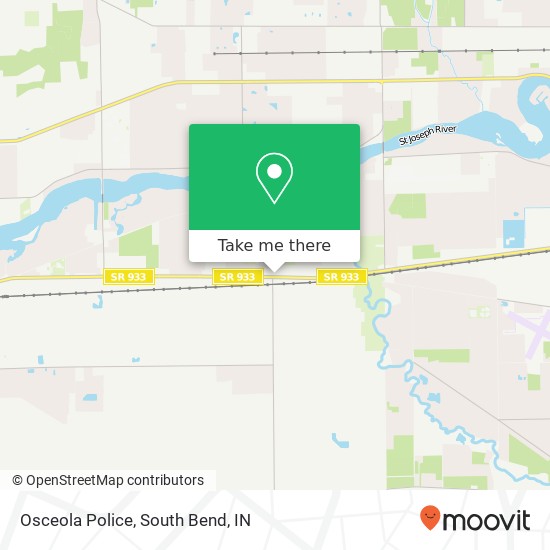 Osceola Police map