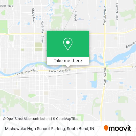Mishawaka High School Parking map