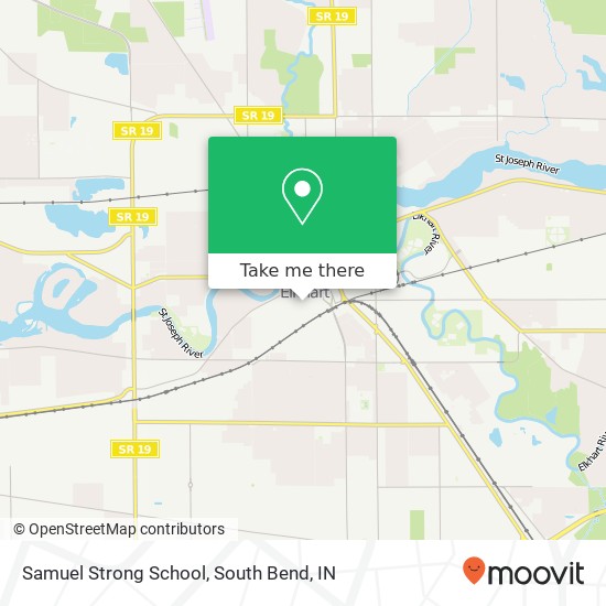 Samuel Strong School map