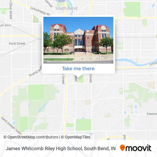 James Whitcomb Riley High School map