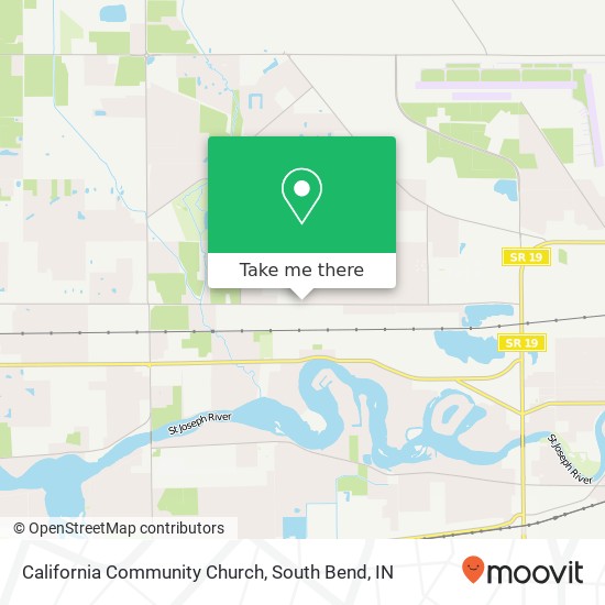 California Community Church map