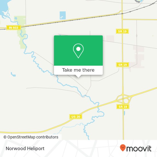 Norwood Heliport map