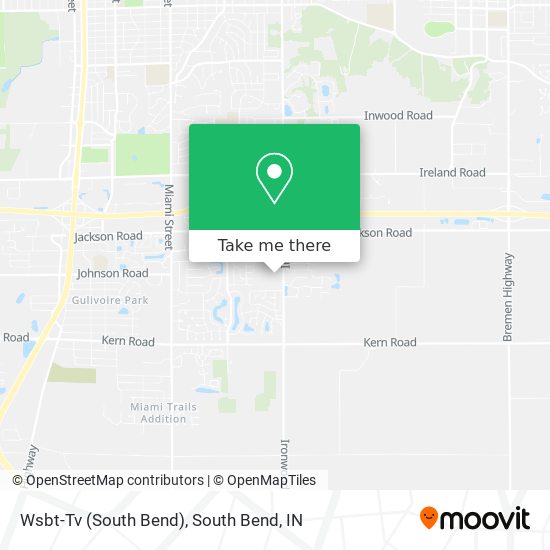 Wsbt-Tv (South Bend) map