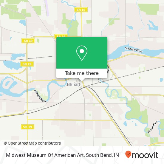 Mapa de Midwest Museum Of American Art