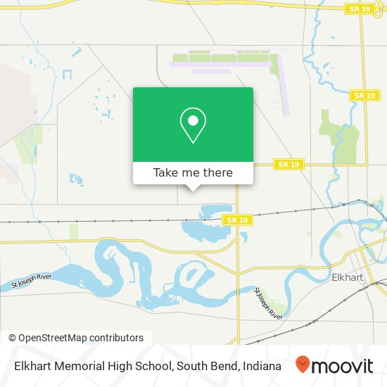 Mapa de Elkhart Memorial High School