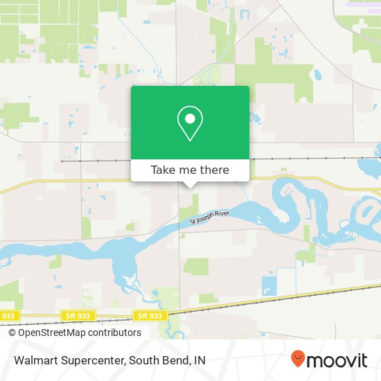 Mapa de Walmart Supercenter