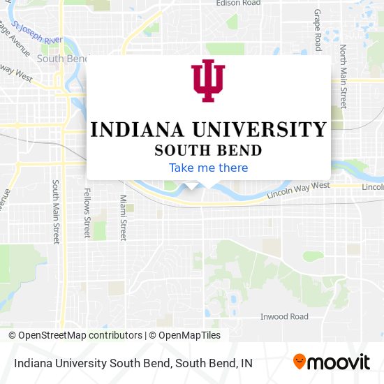 Mapa de Indiana University South Bend