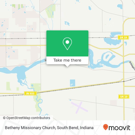 Mapa de Betheny Missionary Church