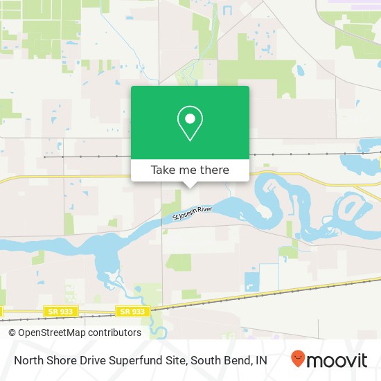 Mapa de North Shore Drive Superfund Site