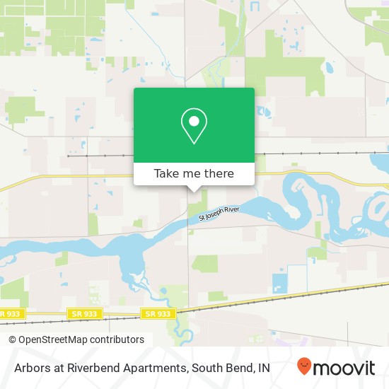Mapa de Arbors at Riverbend Apartments