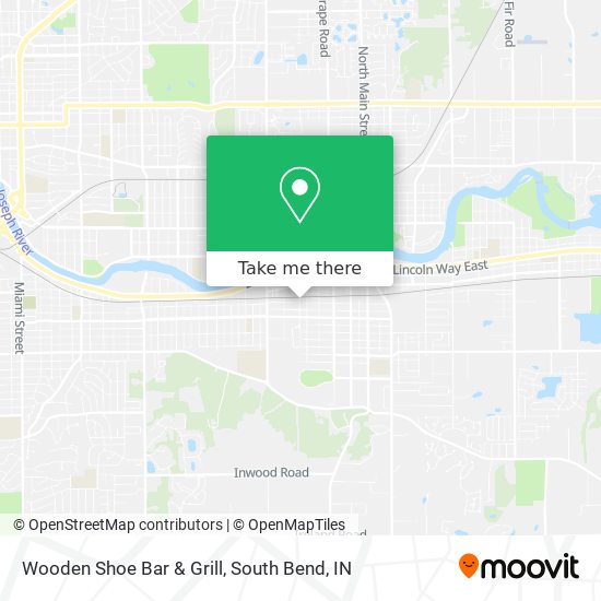 Mapa de Wooden Shoe Bar & Grill