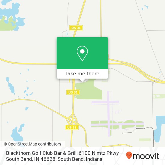 Blackthorn Golf Club Bar & Grill, 6100 Nimtz Pkwy South Bend, IN 46628 map