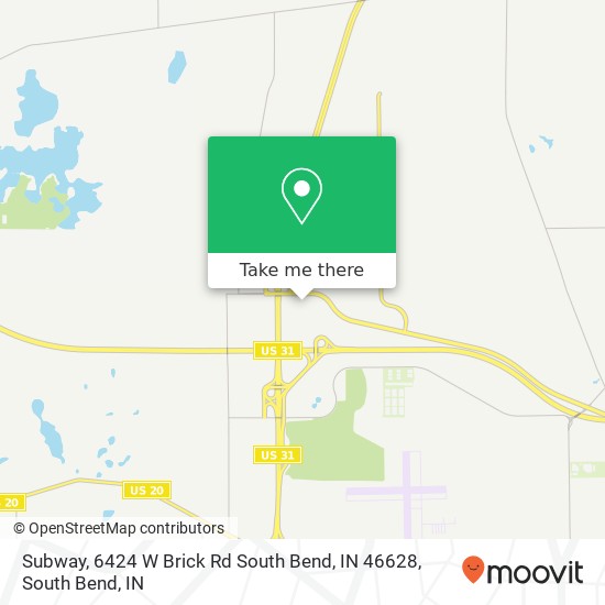 Subway, 6424 W Brick Rd South Bend, IN 46628 map