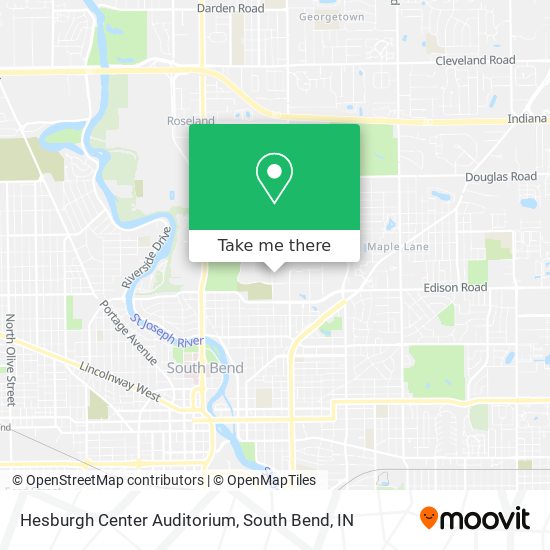 Hesburgh Center Auditorium map