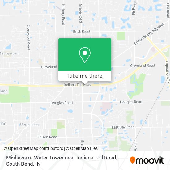 Indiana Toll Road Map How To Get To Mishawaka Water Tower Near Indiana Toll Road In 20 By Bus?