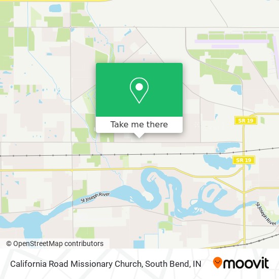 Mapa de California Road Missionary Church