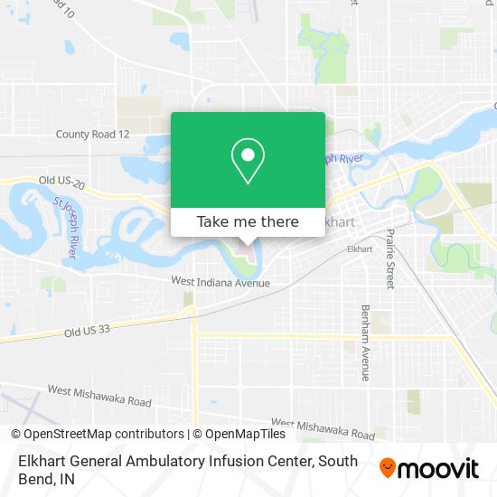 Elkhart General Ambulatory Infusion Center map