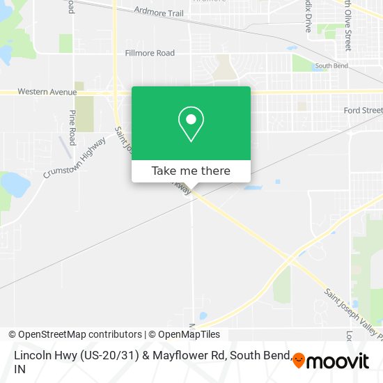 Mapa de Lincoln Hwy (US-20 / 31) & Mayflower Rd