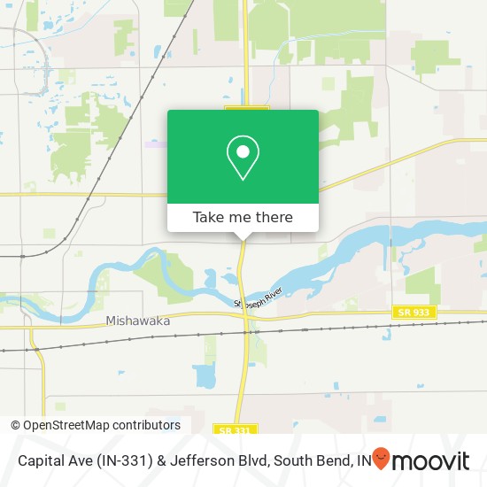 Capital Ave (IN-331) & Jefferson Blvd map
